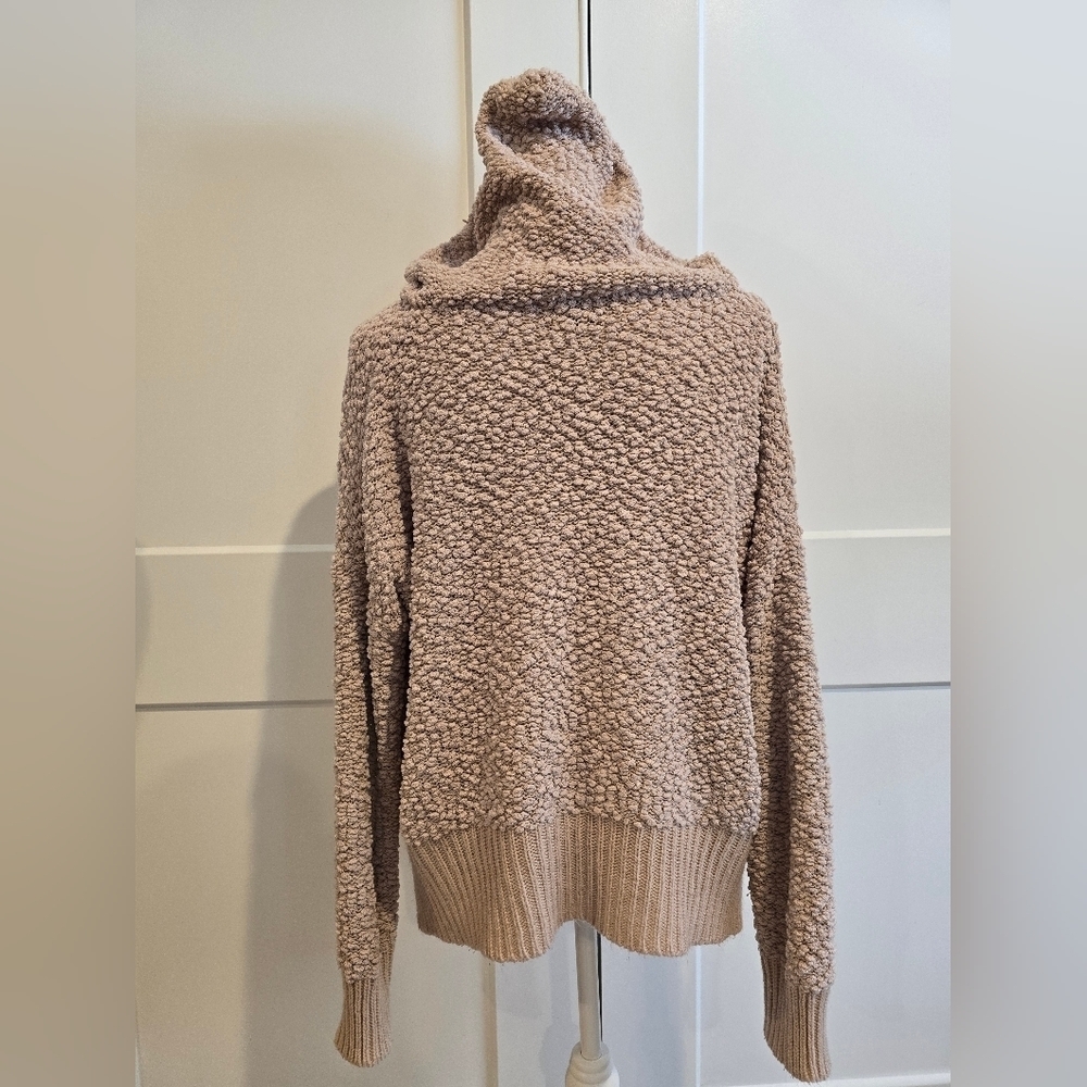 POL Cozy Tan Hooded Sweater - Picture 5 of 6